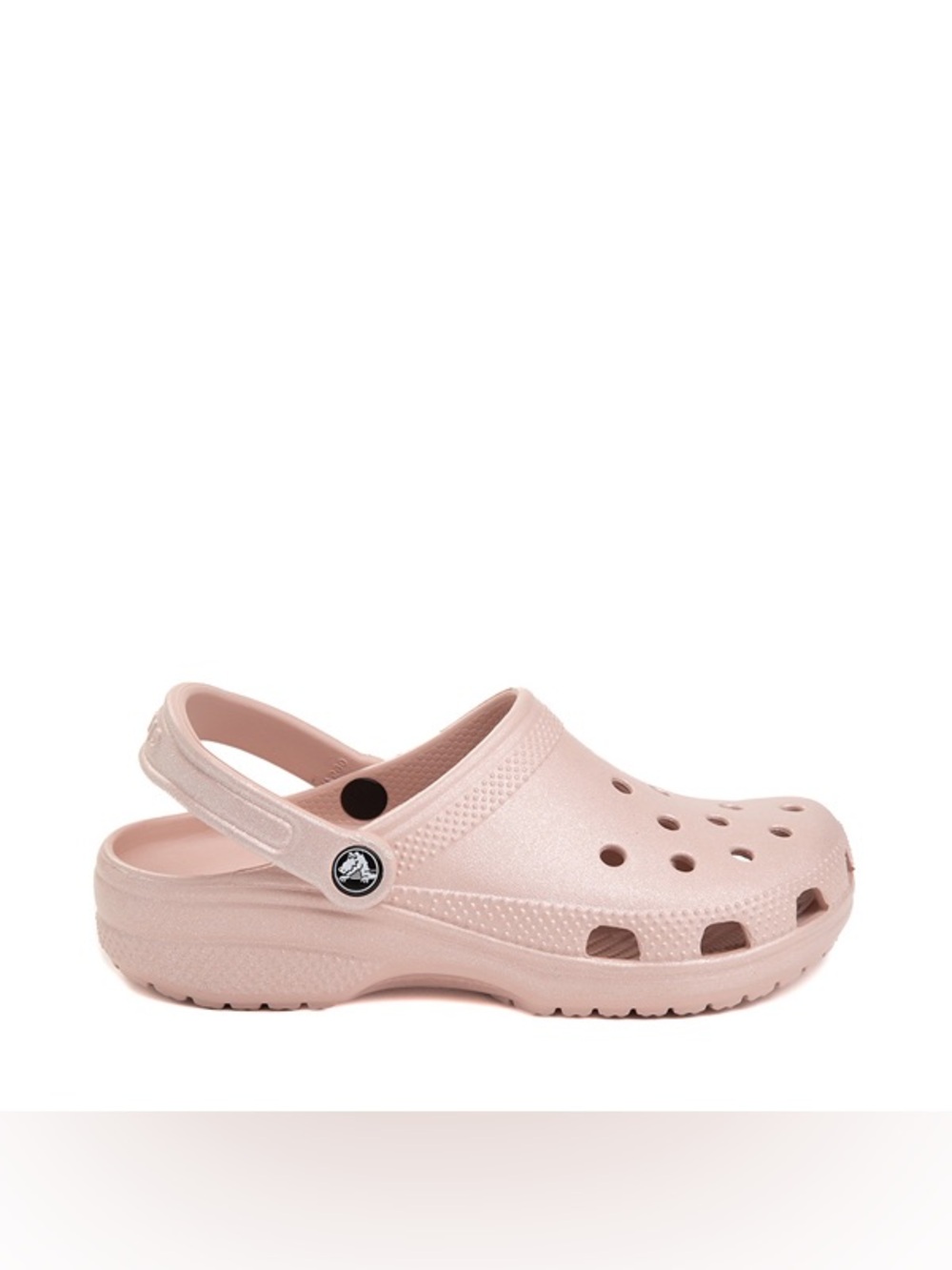 Crocs Classic Shimmer Clogs Light Pink Clay Womens Shoes 12 Mens 10 NEW NWT